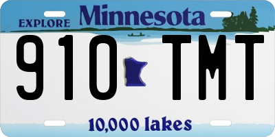 MN license plate 910TMT