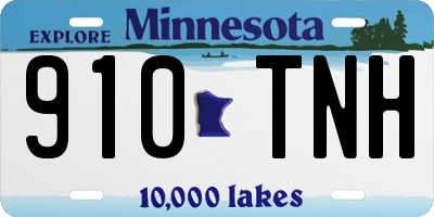 MN license plate 910TNH