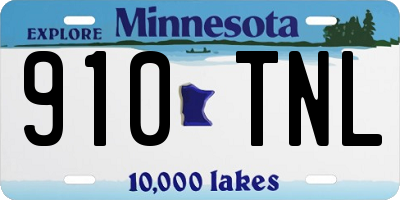 MN license plate 910TNL