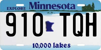 MN license plate 910TQH