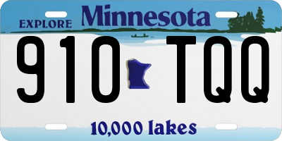 MN license plate 910TQQ
