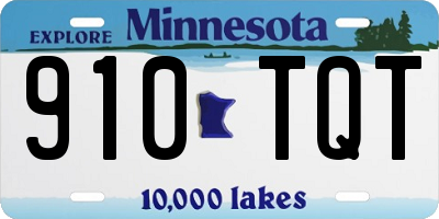 MN license plate 910TQT