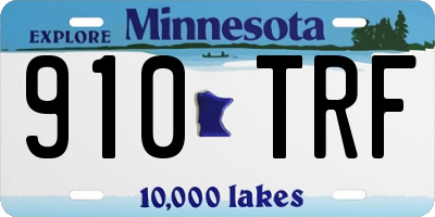 MN license plate 910TRF