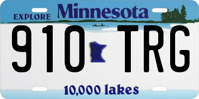 MN license plate 910TRG