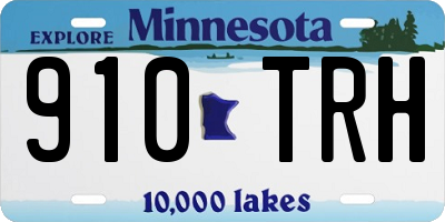 MN license plate 910TRH