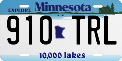 MN license plate 910TRL