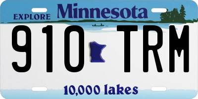 MN license plate 910TRM
