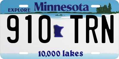 MN license plate 910TRN