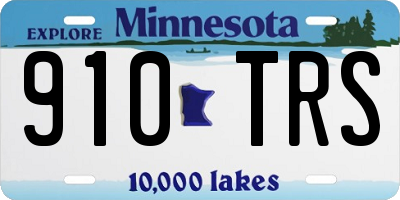 MN license plate 910TRS
