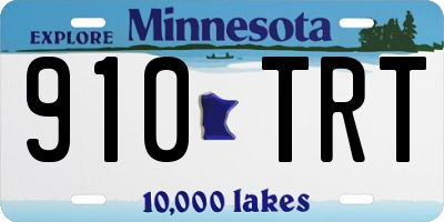 MN license plate 910TRT