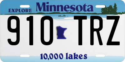MN license plate 910TRZ