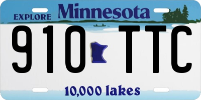 MN license plate 910TTC