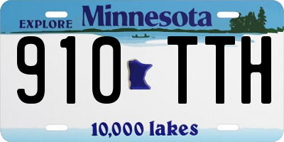 MN license plate 910TTH