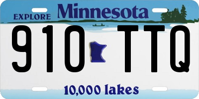 MN license plate 910TTQ
