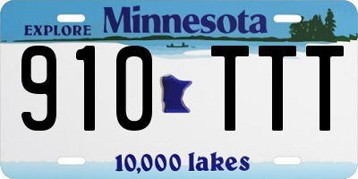 MN license plate 910TTT