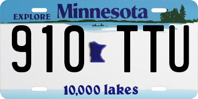 MN license plate 910TTU