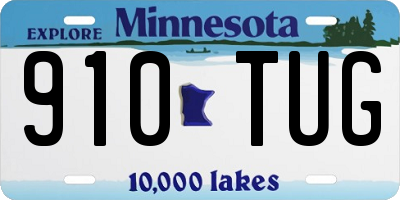 MN license plate 910TUG