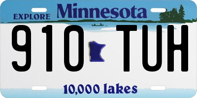 MN license plate 910TUH