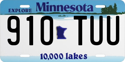 MN license plate 910TUU