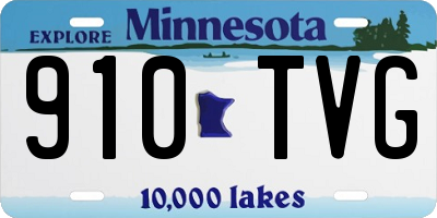 MN license plate 910TVG