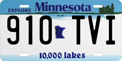 MN license plate 910TVI