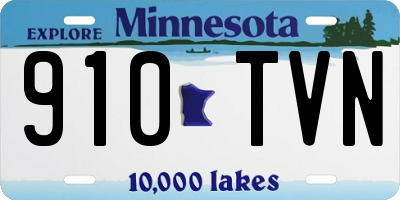 MN license plate 910TVN