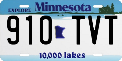 MN license plate 910TVT