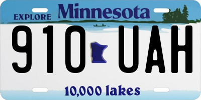 MN license plate 910UAH
