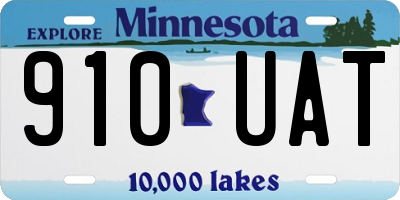 MN license plate 910UAT