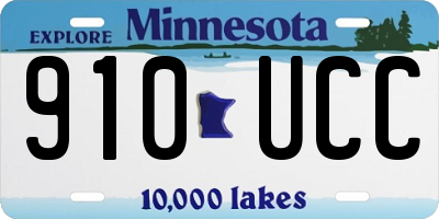 MN license plate 910UCC
