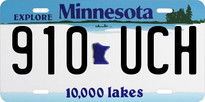 MN license plate 910UCH