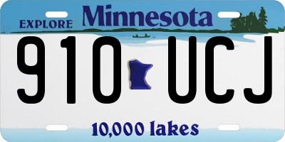 MN license plate 910UCJ