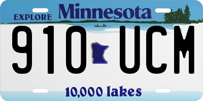 MN license plate 910UCM