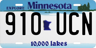 MN license plate 910UCN
