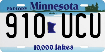 MN license plate 910UCU