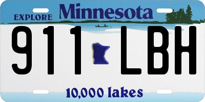 MN license plate 911LBH
