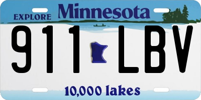 MN license plate 911LBV