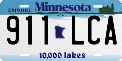 MN license plate 911LCA