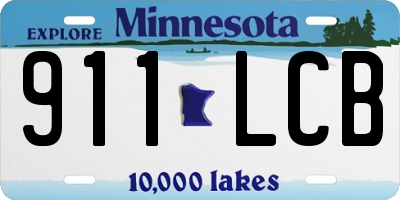 MN license plate 911LCB