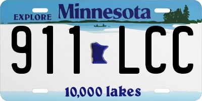 MN license plate 911LCC