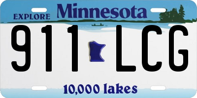 MN license plate 911LCG