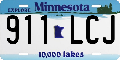MN license plate 911LCJ