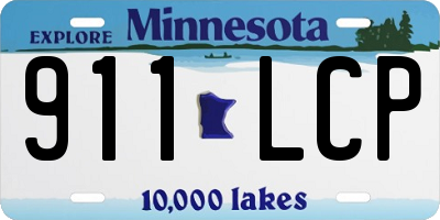 MN license plate 911LCP