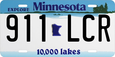 MN license plate 911LCR