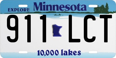 MN license plate 911LCT