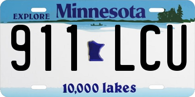 MN license plate 911LCU