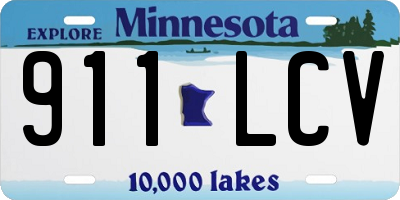 MN license plate 911LCV