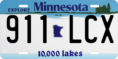 MN license plate 911LCX