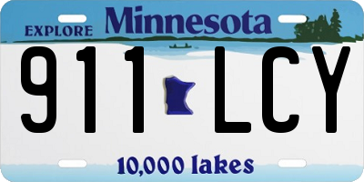MN license plate 911LCY
