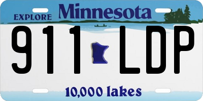 MN license plate 911LDP